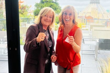Moira O'Shaughnessy and Bernice Blundell from Financial Planning Corporation in Southport are taking part in Race for a Reason to raise money for Alfie's Squad