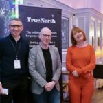 The Scaling Southport event was hosted by Robert White, CEO of Brabners Solicitors (left) with special guests Patrick Hurley, MP for Southport and Claire McColgan CBE, Director of Culture and Major Events for Liverpool City Region. Photo by Andrew Brown Stand Up For Southport