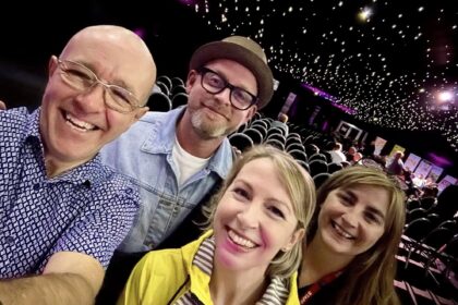 Brendan Riley, Dan Nightingale, Jenny Collier and Val Brady at Best Of The Fest at Southport Comedy Festival.