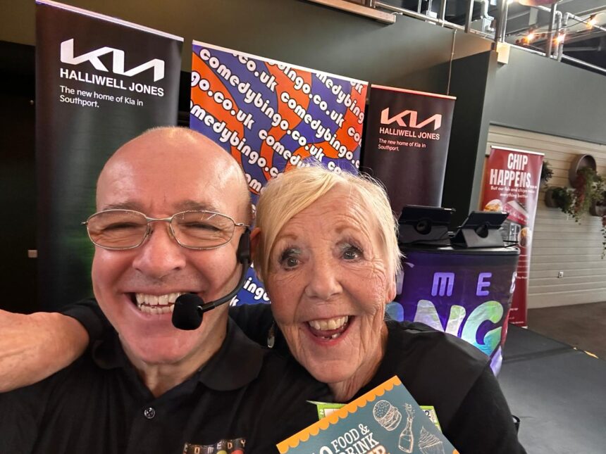 Comedy Bingo Winter Socials sponsored by Halliwell Jones Kia have returned to Southport Market