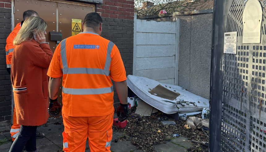 Sefton Council’s work to tackle fly-tipping have been showcased on major national broadcasters