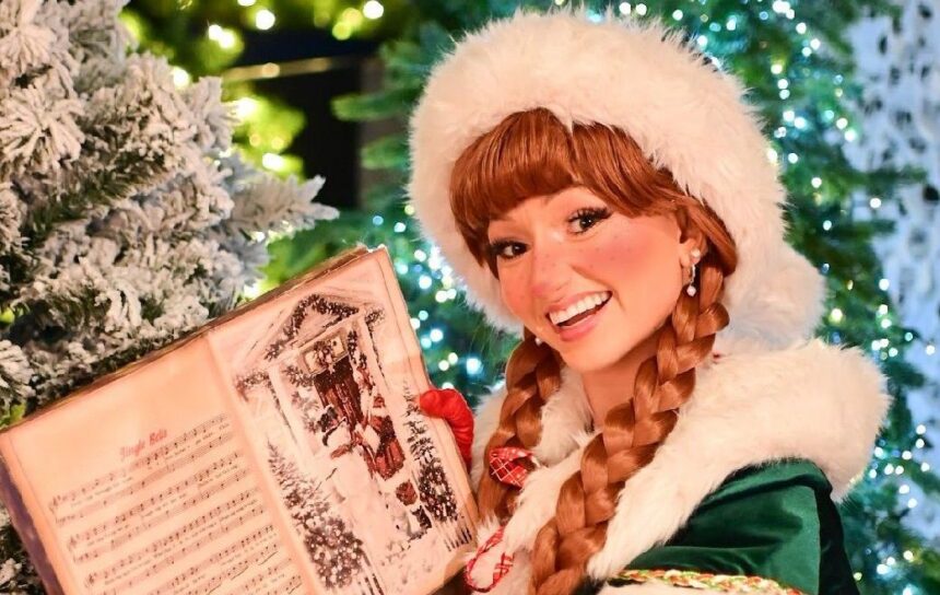 Kristina Cunningham owner of Regally Royal Parties is getting into the Christmas spirit