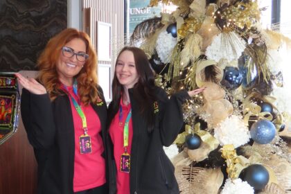 The team at LOL Bingo in Southport are looking forward to Christmas. Photo by Andrew Brown Stand Up For Southport