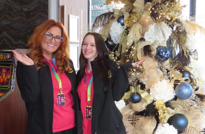 The team at LOL Bingo in Southport are looking forward to Christmas. Photo by Andrew Brown Stand Up For Southport