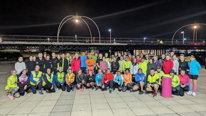 Dozens of runners came together in Southport to support the Lets Lift The Curfew campaign