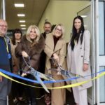 The official opening of the new North West Air Ambulance charity superstore in Southport. The opening was carried out by VIP guests Leanne Campbell (second left). She was joined by NWAA Chief Executive Heather Arrowsmith (third left) and NWAA Head of Operations Dave Whittle (left)