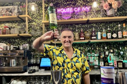 Paul Drewery the owner of the House Of Ivy cafe bar in Southport is taking part in the Strictly event in Southport to raise funds for Quieenscourt Hospice. Photo by Andrew Brown Stand Up For Southport