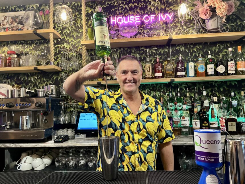 Paul Drewery the owner of the House Of Ivy cafe bar in Southport is taking part in the Strictly event in Southport to raise funds for Quieenscourt Hospice. Photo by Andrew Brown Stand Up For Southport
