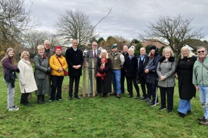 A special ceremony in Formby marked the planting of a commemorative oak tree