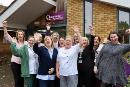 Sandra Stevenson the Cook Supervisor at Queenscourt is dancing in the Strictly event in Southport to raise funds for the hospice. Photo by Andrew Brown Stand Up For Southport