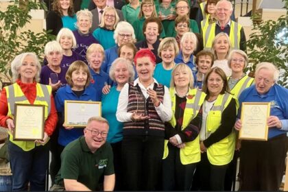 Contributors to Southport In Bloom met to mark their historic success at the Britain In Bloom UK Finals