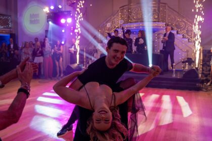 Dancers took part in Strictly 2025 in Southport to raise funds for Queenscourt Hospice. Winners Adam Mackin and Megan Hosker