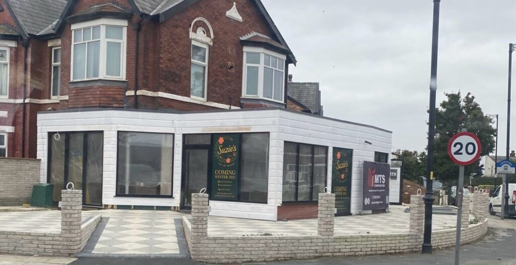Work takes place to create the new Suzie's restaurant in Churchtown in Southport