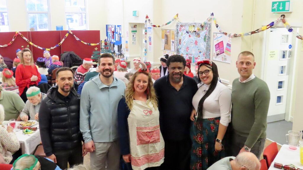 The Hearth CIC provided a Christmas lunch for dozens of Southport residents aged 65 and over at Southport Community Centre. Photo by Andrew Brown Stand Up For Southport