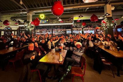 The audience enjoyed the return of the Southport Comedy Pub Crawl. Inside Southport Market