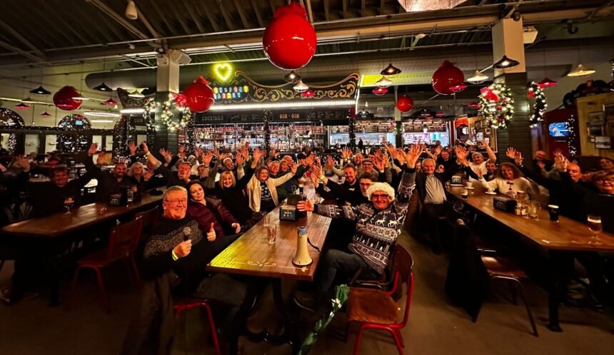 The audience enjoyed the return of the Southport Comedy Pub Crawl. Inside Southport Market