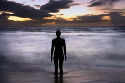 An exhibition has opened at The Atkinson in Southport dedicated to photographs of Crosby beach’s Iron Men, taken over two decades by photographer Ron Davies