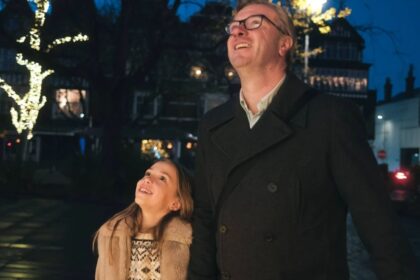 The video is inspired by the true story of Pippin Marshall, 7, who plants seeds every year before returning to see Southports colourful Christmas tree has magically appeared