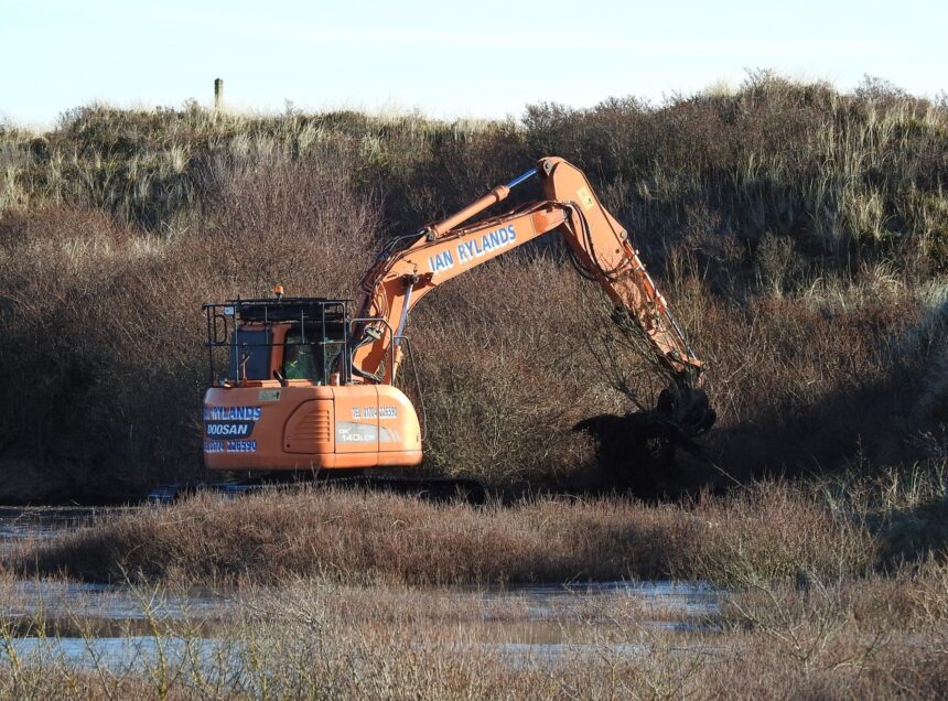 The latest stage of winter dune management work has started at Ainsdale Local Nature Reserve