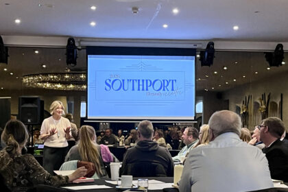 Over 100 local businesses attended three recent InvestSefton events to help local businesses make the most of Southport 2026. Photo by Andrew Brown Stand Up For Southport