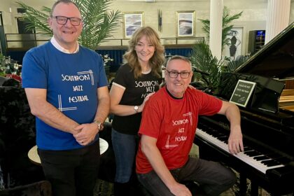 Southport Festival organisers Clifford Ray Emma Holcroft and Jez Murphy. Photo by Andrew Brown Stand Up For Southport