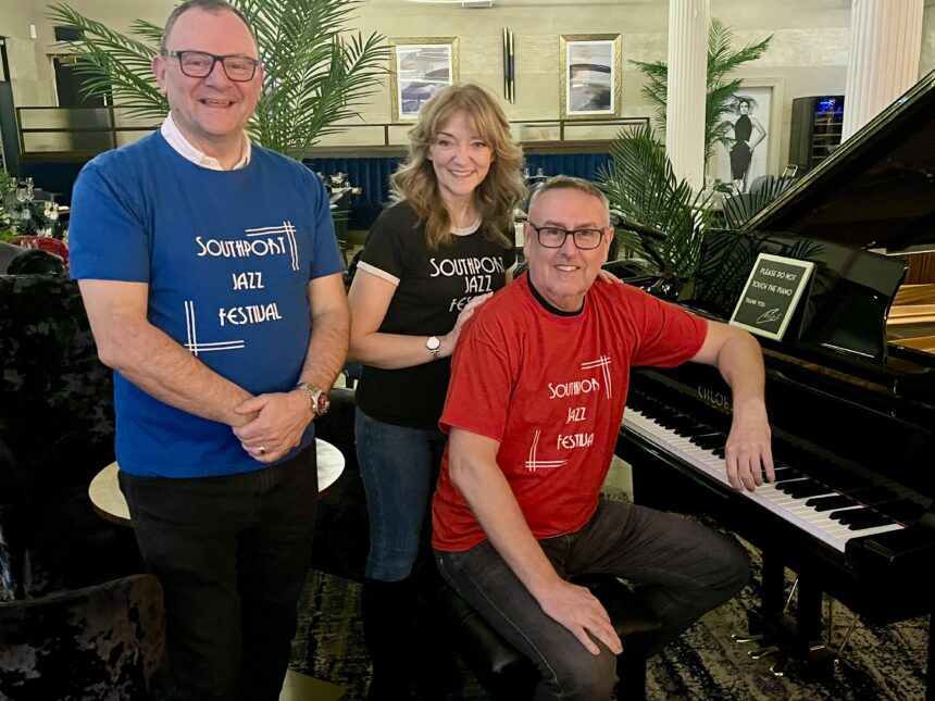Southport Festival organisers Clifford Ray Emma Holcroft and Jez Murphy. Photo by Andrew Brown Stand Up For Southport