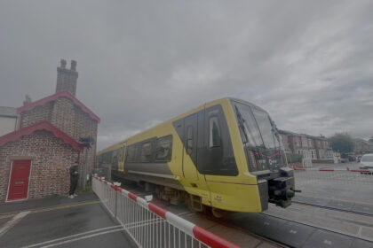 A Merseyrail train in Southport, heading past the first ever Southport train station. Phoot by Andrew Brown Stand Up For Southport