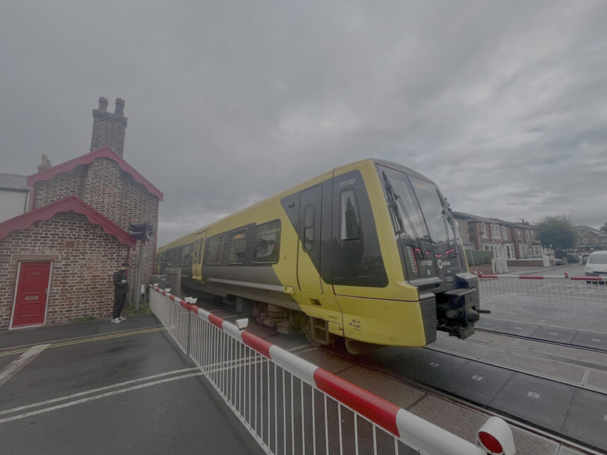 A Merseyrail train in Southport, heading past the first ever Southport train station. Phoot by Andrew Brown Stand Up For Southport