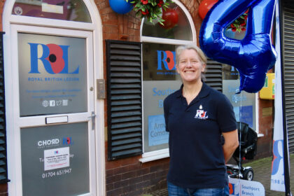Royal Navy veteran Alison Moore is running the 41st Malta Marathon to raise funds for the Armed Forces Community Hub in Southport. Photo by Andrew Brown Stand Up For Southport