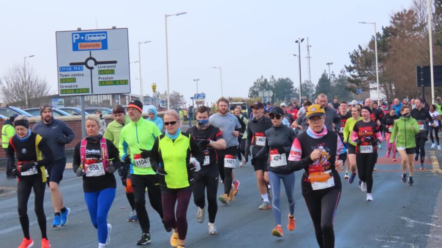 Runners take part in the Southport Mad Dog 10k run. Photo by Andrew Brown Stand Up For Southport