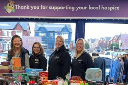 Southport Slimming World members took part in their annual New Year Amnesty, donating unwanted Christmas chocolates, biscuits, bottles, gifts and more raising over £1,500 for Queenscourt Hospice