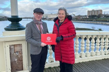 Southport MP Patrick Hurley and the CEO of VisitEngland, Patricia Yates