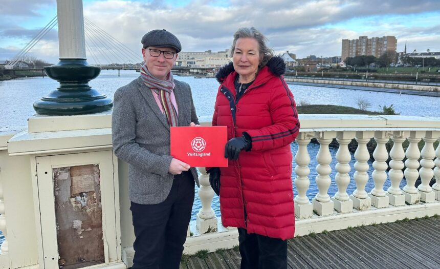 Southport MP Patrick Hurley and the CEO of VisitEngland, Patricia Yates