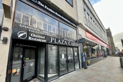 The site of the new Bugle Tap on Lord Street in Southport, on the site of the former Plaza Cards. Photo by Andrew Brown Stand Up For Southport