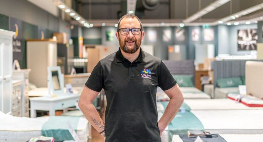 Cosy Beds And Bedrooms has opened at M Park Central 12 retail park in Southport. Cosy Beds And Bedrooms Manager Chris Blundell. Photo by Bertie Cunningham Southport BID