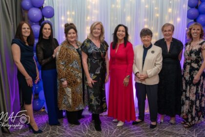 The FPC team at the Queenscourt Hospice International Women's Day celebration at the Grand Southport. Moira O'Shaughnessy, Managing Partner at FPC, is fourth left. Photo by MAF Phootgraphy