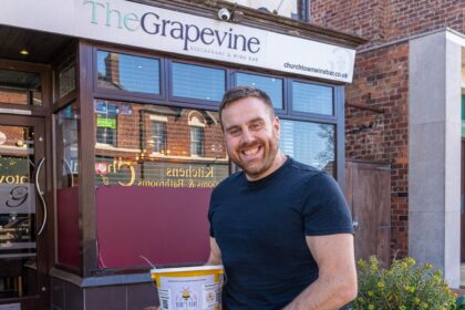 Phil Capstick the Manager at the Grapevine in Churchtown in Southport