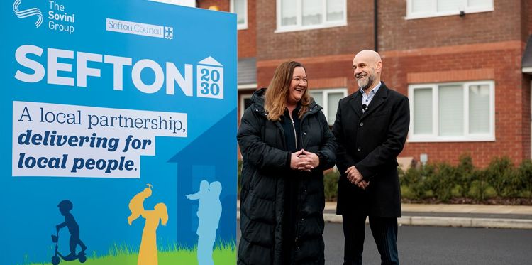 Left to right: Sefton Council Leader Cllr Marion Atkinson and The Sovini Group CEO Roy Williams