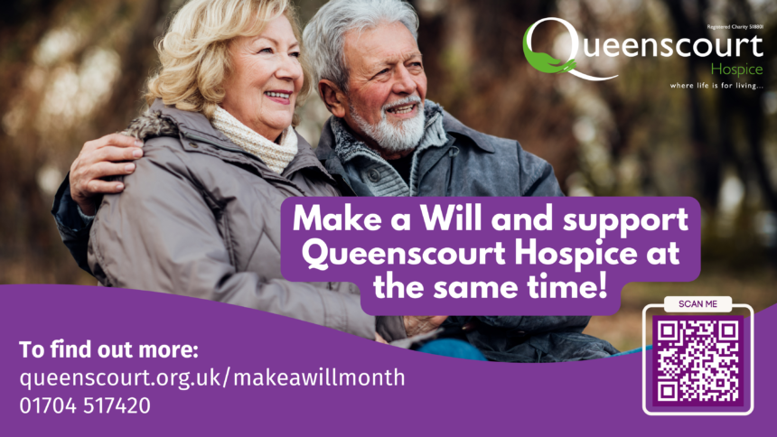 Queenscourt Hospice invites people to book an appointment to have a Will professionally written with a participating local solicitor during Making a Will Month