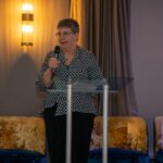 Queenscourt Hospice founder Dr Karen Groves MBE spoke at the International Women's Day celebration at The Grand in Southport. Photo by MAF Photography