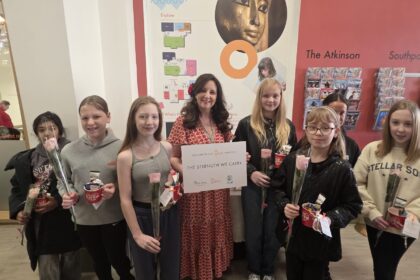 Students at Greenbank High School have unveiled a new art exhibition at The Atkinson in Southport through the Shine Programme with funding via the Elsie's Story charity. The exhibition was unveiled by Southport MP Patrick Hurley. Photo by Jo Delany-McGuffie Stand Up For Southport