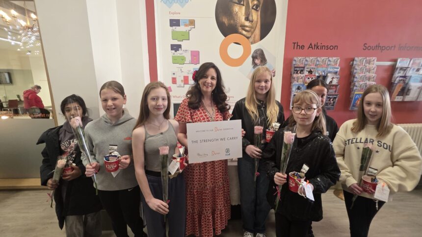 Students at Greenbank High School have unveiled a new art exhibition at The Atkinson in Southport through the Shine Programme with funding via the Elsie's Story charity. The exhibition was unveiled by Southport MP Patrick Hurley. Photo by Jo Delany-McGuffie Stand Up For Southport