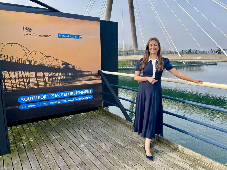 Silcock Leisure Group Head of Operations Serena Silcock-Prince is delighted to see the Government giving the green light to the £20 million restoration of Southport Pier. Photo by Andrew Brown Stand Up For Southport