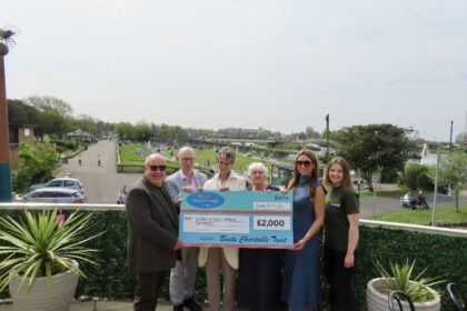 Patrick Hurley, MP for Southport, has partnered up with the Bacta Charitable Trust to provide the Friends Of Kings Gardens with a £2,000 donation. Photo by Andrew Brown Stand Up For Southport