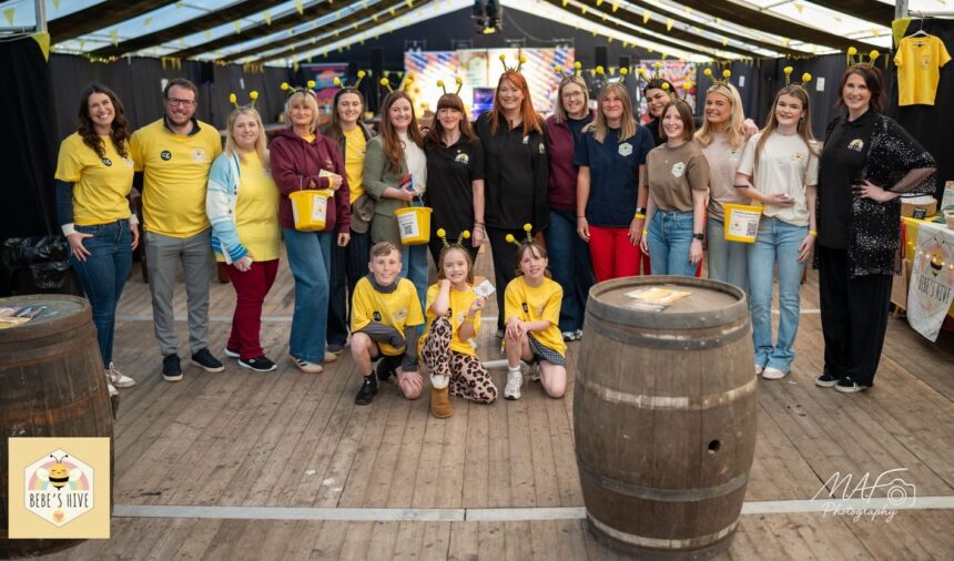 Families came together to raise over £7,000 for Bebe's Hive at a Comedy Bingo night hosted by Brendan Riley at Victoria Park in Southport. Photo by MAF Photography
