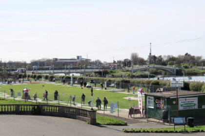 Masters Crazy Golf at Kings Gardens in Southport. Photo by Andrew Brown Stand Up For Southport