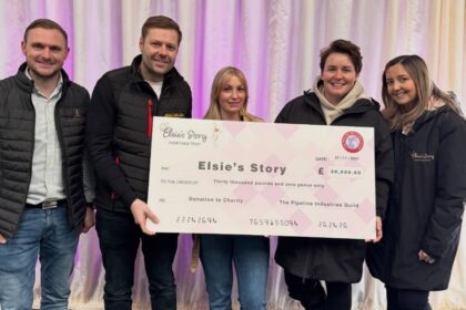 Pipeline Industries Guild Northern Branch raised funds for Elsie's Story at their 60th Annual Dinner in Manchester