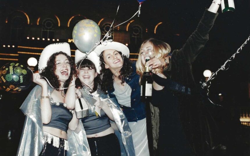 Happy New Year from Southport in - 2000! This superb picture was taken outside Southport Arts Centre on Lord Street as revellers welcomed the new Millennium