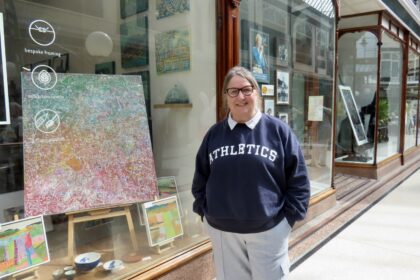 Deborah Flynn the owner of Gallery More in Wayfarers Arcade in Southport. Photo by Andrew Brown Stand Up For Southport