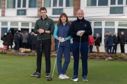 Hillside Golf Club are medal sponsors for this year's Star Trekk night walk in Southport for Queenscourt Hospice. Captains Rob McKee and Anita Scanlan and Junior Captain James Platt have all chosen to support Queenscourt Hospice as their Charity of the Year